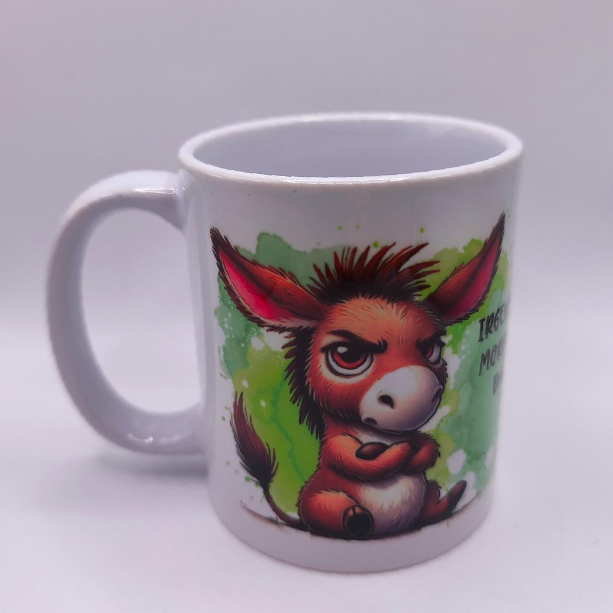 Tasse Esel am Morgen